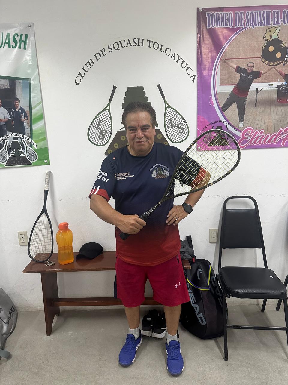 Arturo jugador de squash Tolcayuca